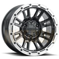 RACELINE ALLOY 18x9 +18 6x139.7 COMPASS Satin Black Silver Ring
