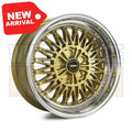 17X10 5-STUD SIMMONS V51 GOLD MIRROR LIP - Wheels