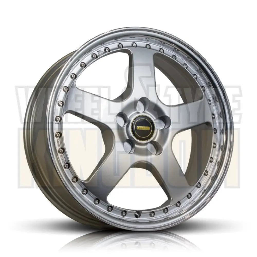 17X7 5-STUD SIMMONS FR-1 SILVER MIRROR LIP - Wheels