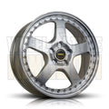 17X8.5 5-STUD SIMMONS FR-1 SILVER MIRROR LIP - Wheels