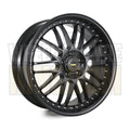 17X8.5 5-STUD SIMMONS OM-1 FULL SATIN BLACK - Wheels