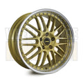 17X9.5 5-STUD SIMMONS OM-1 GOLD MIRROR LIP - Wheels