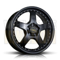 18X7 4-STUD SIMMONS FR-1 FULL SATIN BLACK - Wheels