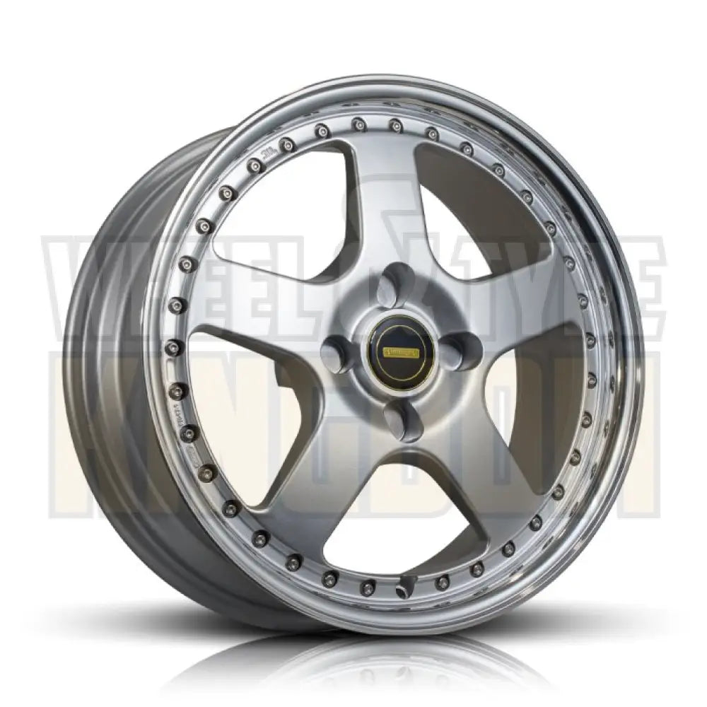 18X7 4-STUD SIMMONS FR-1 SILVER MIRROR LIP - Wheels