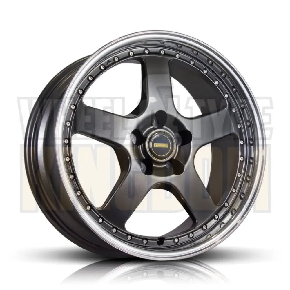 18X7 5-STUD SIMMONS FR-1 HYPER DARK MIRROR LIP - Wheels