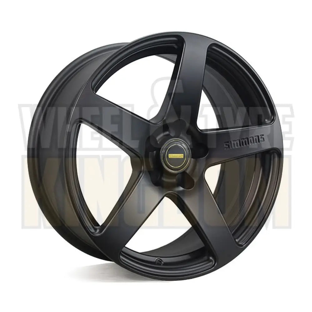 18X8 5-STUD SIMMONS FR-C MATTE BLACK - Wheels