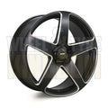 18X8 5-STUD SIMMONS FR-CS MATTE BLACK CHAMFER EDGE - Wheels