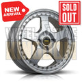 Simmons 18x9.5 5x120 +43 FR-1 Silver Mirror Lip - Wheels