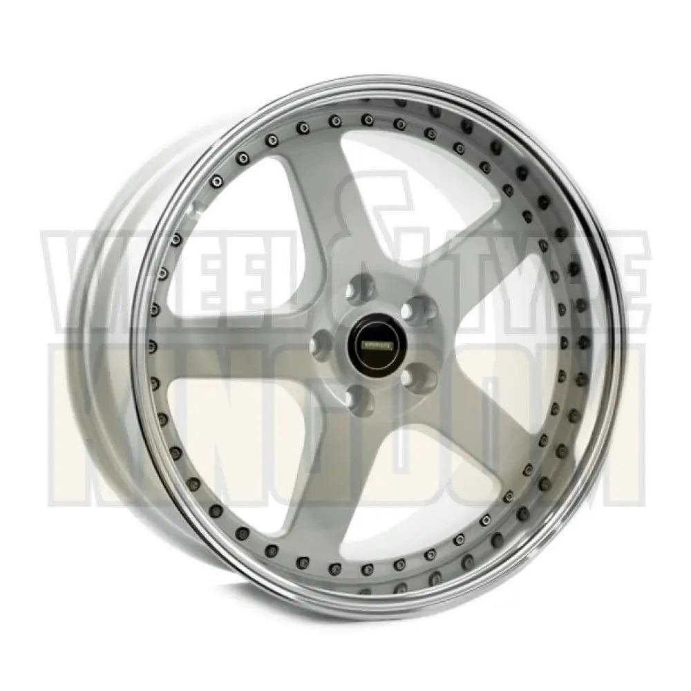 19X8.5 5x114.3 +35 SIMMONS FR-1 WHITE MIRROR LIP - Wheels