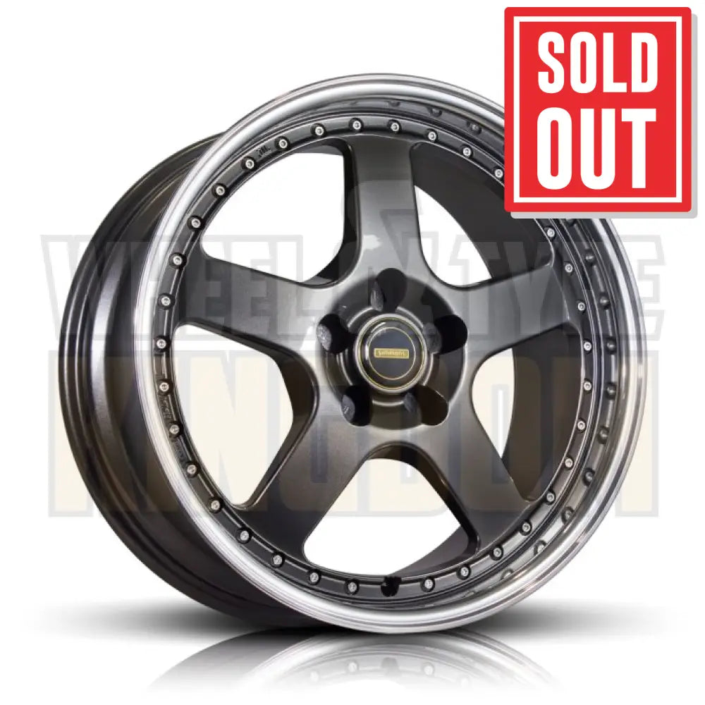 19X8.5 5x120 +43 SIMMONS FR-1 HYPER DARK MIRROR LIP - Wheels