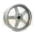 19X9.5 5x114.3 +43 SIMMONS FR-1 WHITE MIRROR LIP - Wheels