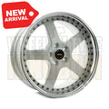 19X9.5 5x120 +43 SIMMONS FR-1 WHITE MIRROR LIP - Wheels