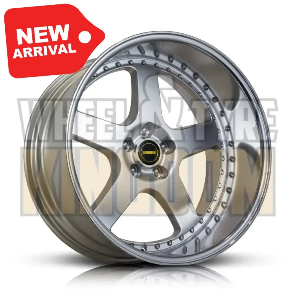 20X10.0 5X120 -63.6 SIMMONS FR-1 SILVER MIRROR LIP - Wheels