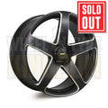 20X10.0 5x114.3 +43 SIMMONS FR-CS SATIN BLACK CHAMFER EDGE - Wheels