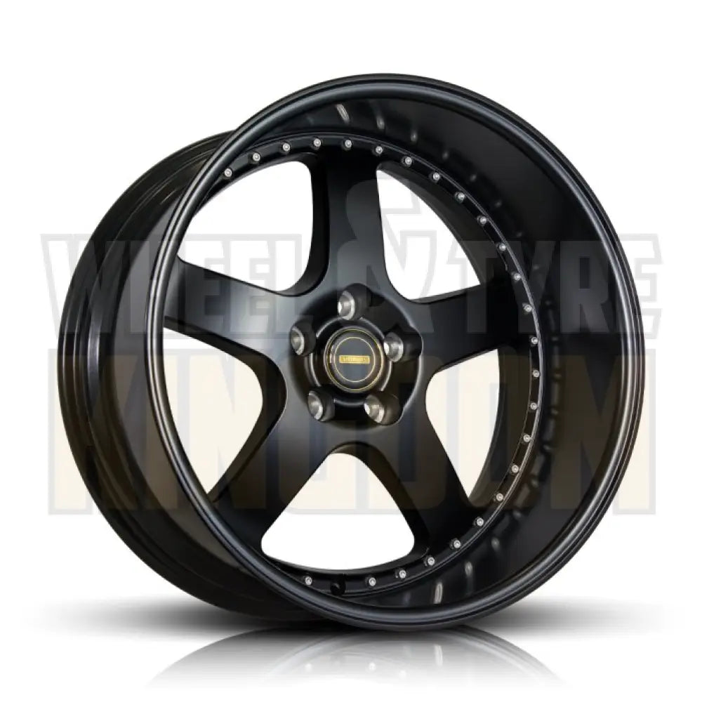 20X10.0 5X114.3 -63.6 SIMMONS FR-1 FULL SATIN BLACK - Wheels