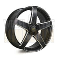 20X10.0 5x120 +48 SIMMONS FR-CS SATIN BLACK CHAMFER EDGE - Wheels