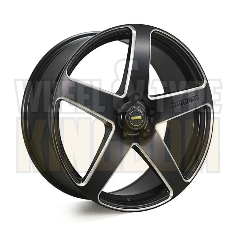 20X10.0 5x120 +48 SIMMONS FR-CS SATIN BLACK CHAMFER EDGE - Wheels