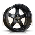 20X10.0 5X120 -63.6 SIMMONS FR-1 FULL SATIN BLACK - Wheels