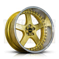 20X10.0 5X120 -63.6 SIMMONS FR-1 GOLD MIRROR LIP - Wheels