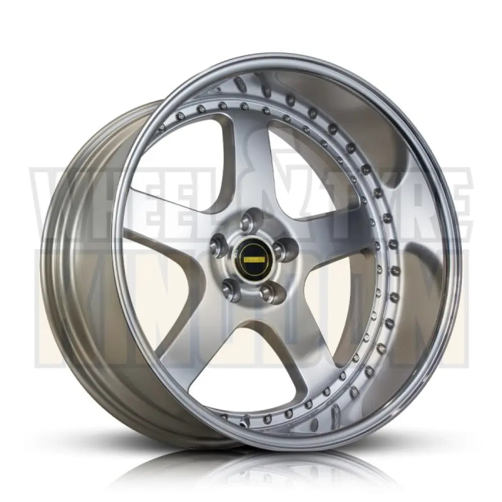 20X10.0 5X120 -63.6 SIMMONS FR-1 SILVER MIRROR LIP - Wheels
