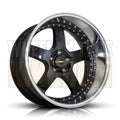 20X12.0 5X114.3 -63.6 SIMMONS FR-1 GLOSS BLACK MIRROR LIP - Wheels
