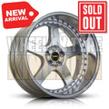 20X10.0 5X120 -63.6 SIMMONS FR-1 SILVER MIRROR LIP - Wheels