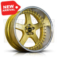 20X12.0 5X120 -63.6 SIMMONS FR-1 GOLD MIRROR LIP - Wheels