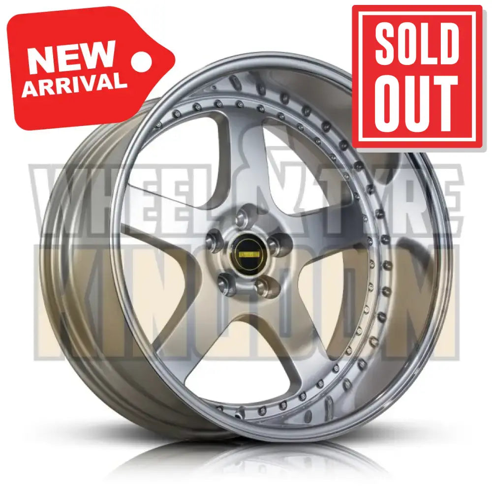 20X10.0 5X120 -63.6 SIMMONS FR-1 SILVER MIRROR LIP - Wheels
