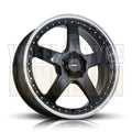 20X8.5 5x114.3 +35 SIMMONS FR-1 GLOSS BLACK MIRROR LIP - Wheels
