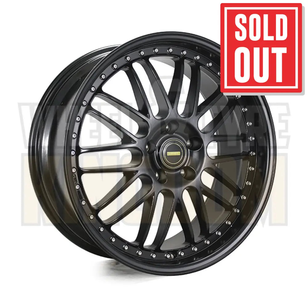 20X8.5 5x120 +43 SIMMONS OM-1 FULL SATIN BLACK - Wheels