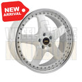 20X8.5 5-STUD SIMMONS FR-1 WHITE MIRROR LIP - Wheels
