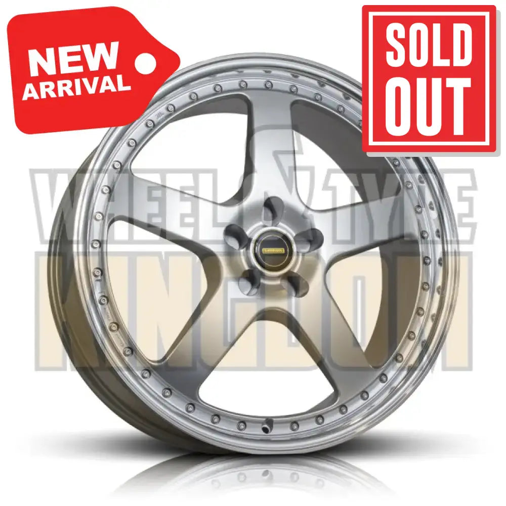 Simmons 20x9.5 5x114.3 +35 FR-1 Silver Mirror Lip - Wheels
