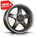 20X9.5 5x114.3 +43 SIMMONS FR-1 HYPER DARK MIRROR LIP - Wheels