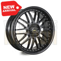 20X9.5 5x120 +43 SIMMONS OM-1 FULL SATIN BLACK - Wheels