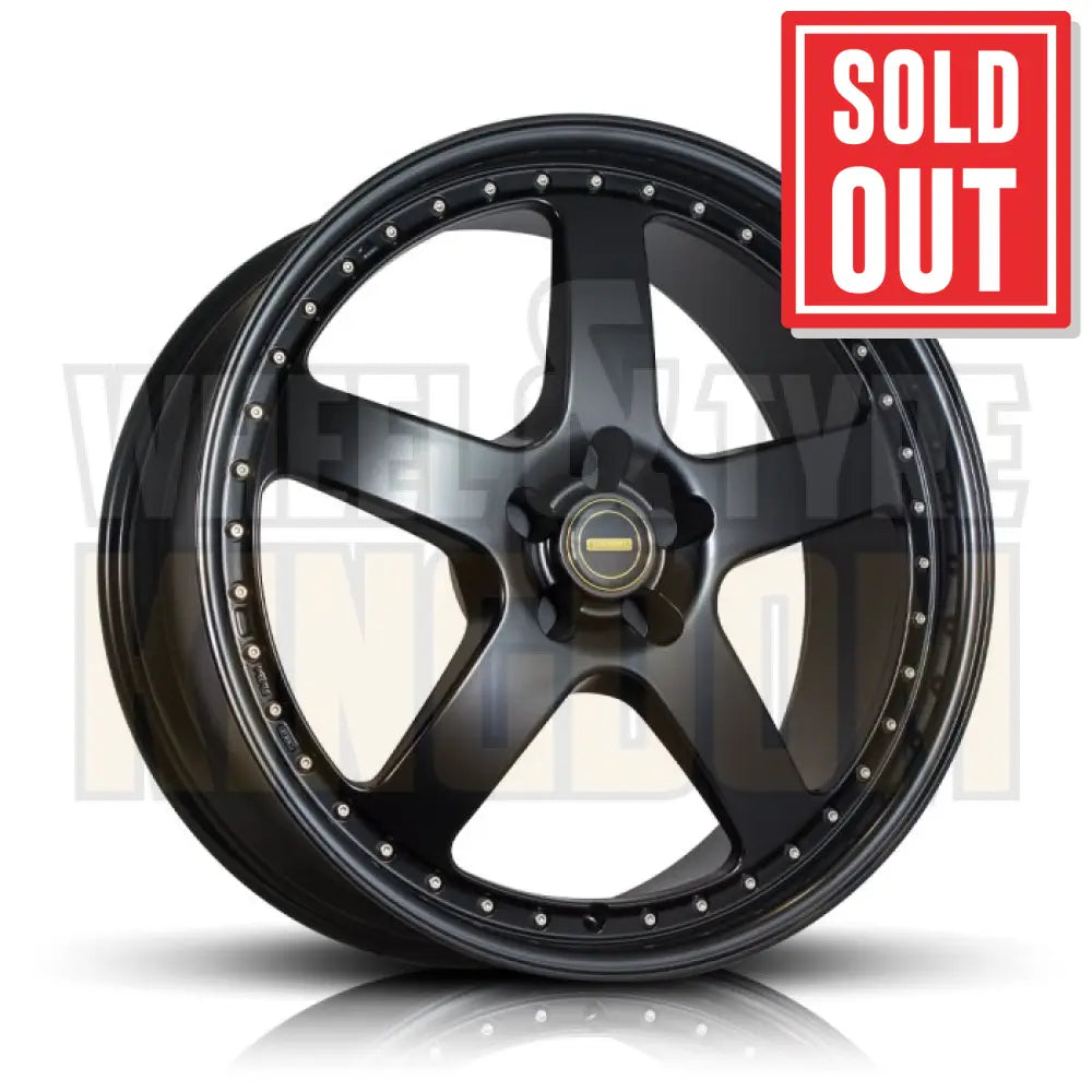 20X9.5 5x120 +52 SIMMONS FR-1 FULL SATIN BLACK - Wheels