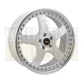 20X9.5 5-STUD SIMMONS FR-1 WHITE MIRROR LIP - Wheels