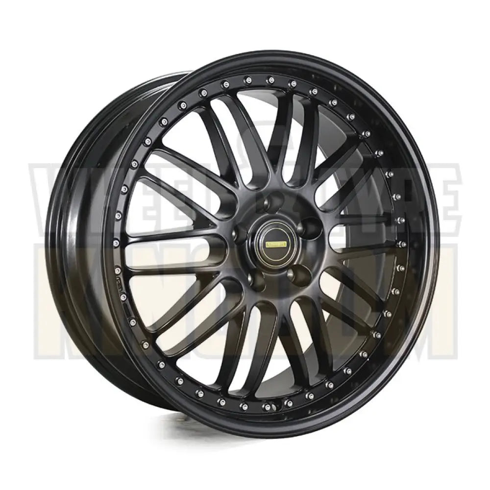 20X9.5 5-STUD SIMMONS OM-1 FULL SATIN BLACK - Wheels