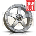 22X8.5 5x120 +40 SIMMONS FR-1 SILVER MIRROR LIP - Wheels