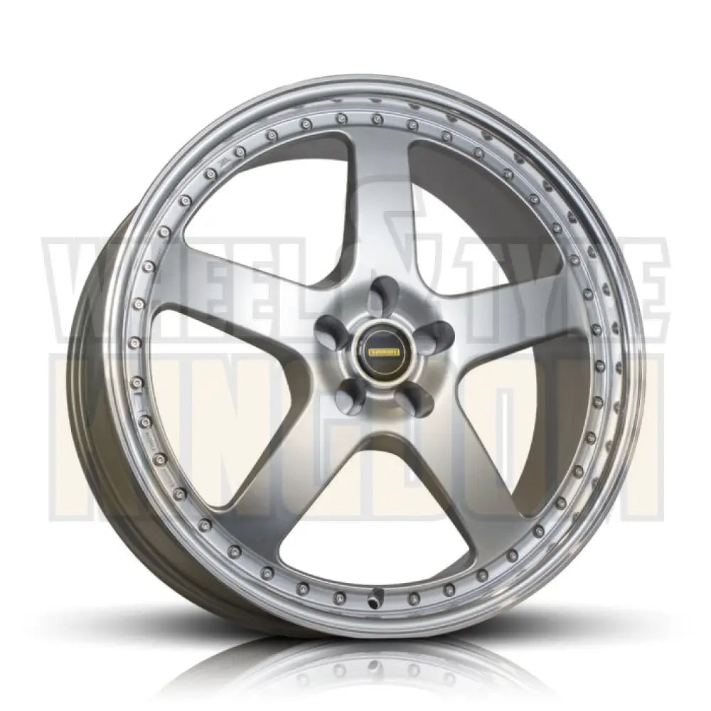 22X8.5 5x120 +40 SIMMONS FR-1 SILVER MIRROR LIP - Wheels