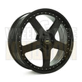 22X8.5 5-STUD SIMMONS FR-1 FULL GLOSS BLACK - Wheels