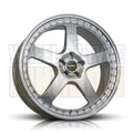 22X9.5 L66 5-STUD SIMMONS FR-1 SILVER MIRROR LIP - Wheels