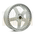 22X9.5 L66 5-STUD SIMMONS FR-1 WHITE MIRROR LIP - Wheels