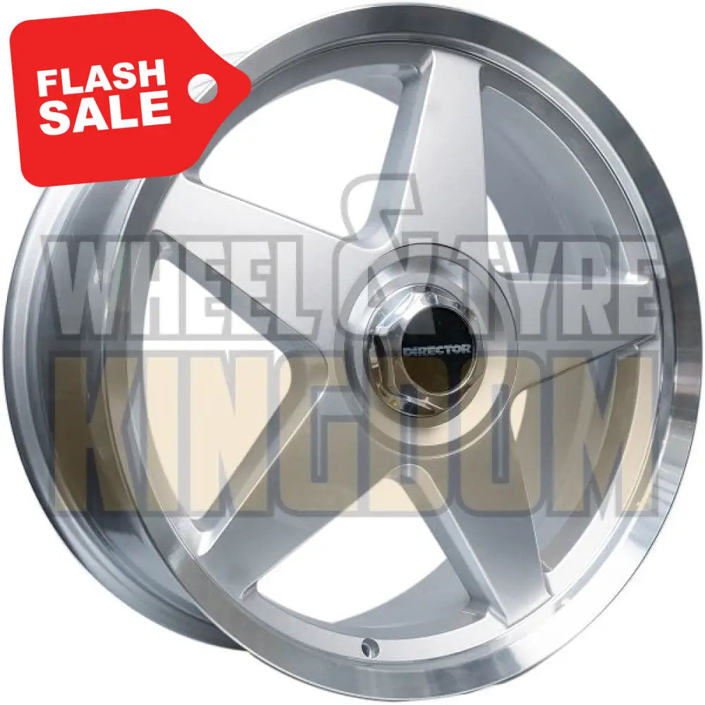 STAR 20x9.5 - GLOSS SILVER MACHINED LIP +43 - 2nd-4th Gen Holden Commodore: DOES NOT CLEAR BIG BRAKES