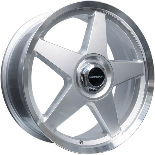 STAR 20x9.5 - GLOSS SILVER MACHINED LIP