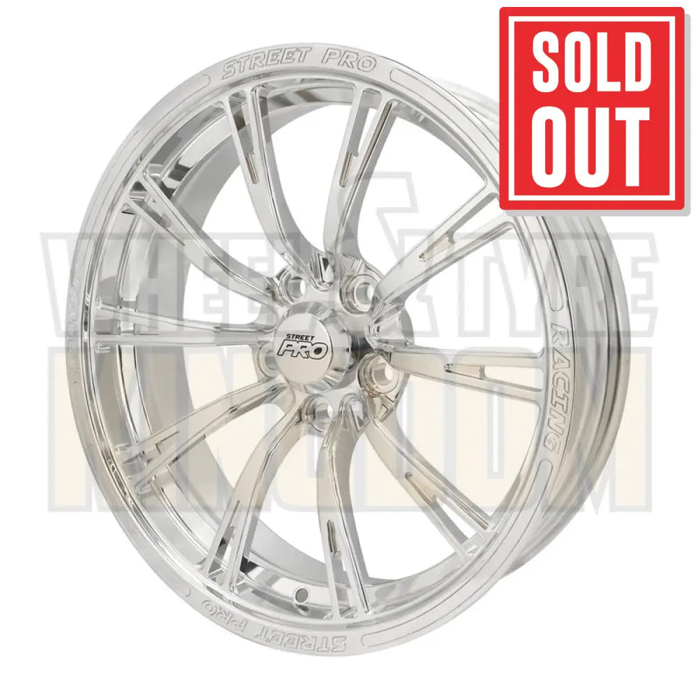 Street Pro 009 Series Forged Wheel, Front 15x6'' / 3.75'' Backspace (+6) / 5x4.50" Bolt Circle Ford, Polished