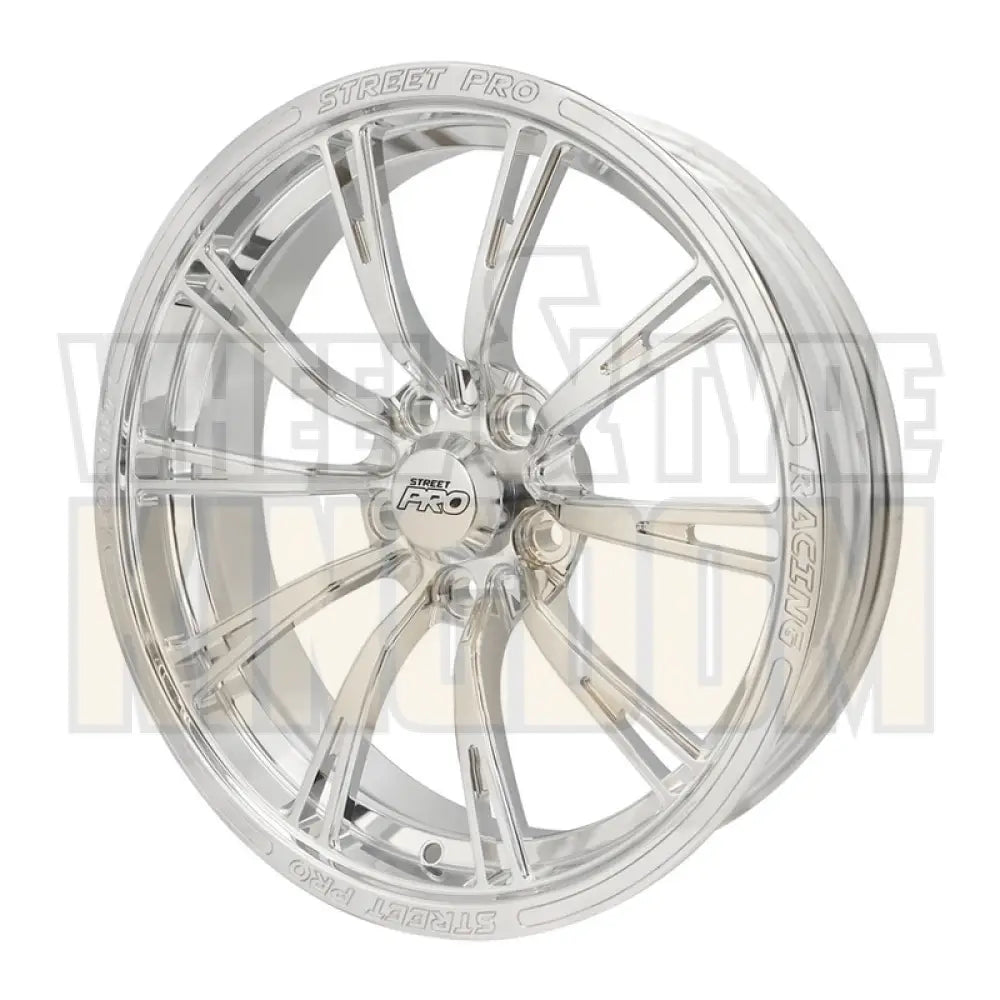 Street Pro 009 Series Forged Wheel, Front 17x4.5'' / 2.25'' Backspace (-13) / 5x120mm Bolt Circle Holden, Polished. Each