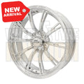 Street Pro 009 Series Forged Wheel, Front 17x4.5'' / 2.25'' Backspace (-13) / 5x4.50" Bolt Circle Ford, Polished, Each
