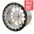 Street Pro 009 Series Forged Wheel, Rear Beadlock 15x10'' / 3.50'' Backspace (-51) / 5x4.75" Bolt Circle Chevrolet, Polished