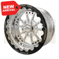 Street Pro 009 Series Forged Wheel, Rear Beadlock 15x8'' / 4.50'' Backspace (0) / 5x4.50" Bolt Circle Ford, Polished