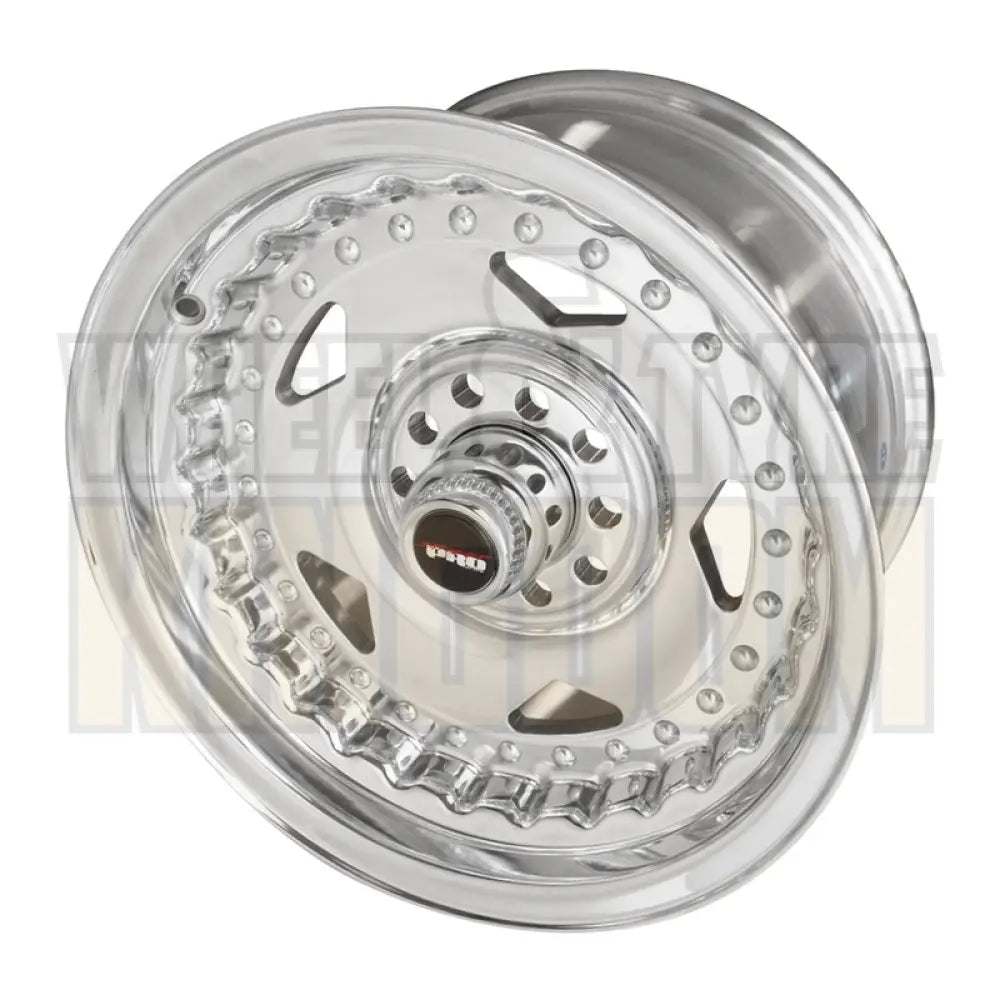 Street Pro Convo Pro Wheel Polished 15x8.5" For Holden Early Bolt Circle (6) 5.0" Back Space